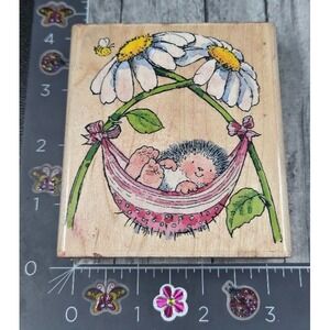 Penny Black Nap Time 1719K Hedgehog 2009 Rubber Stamp #H56